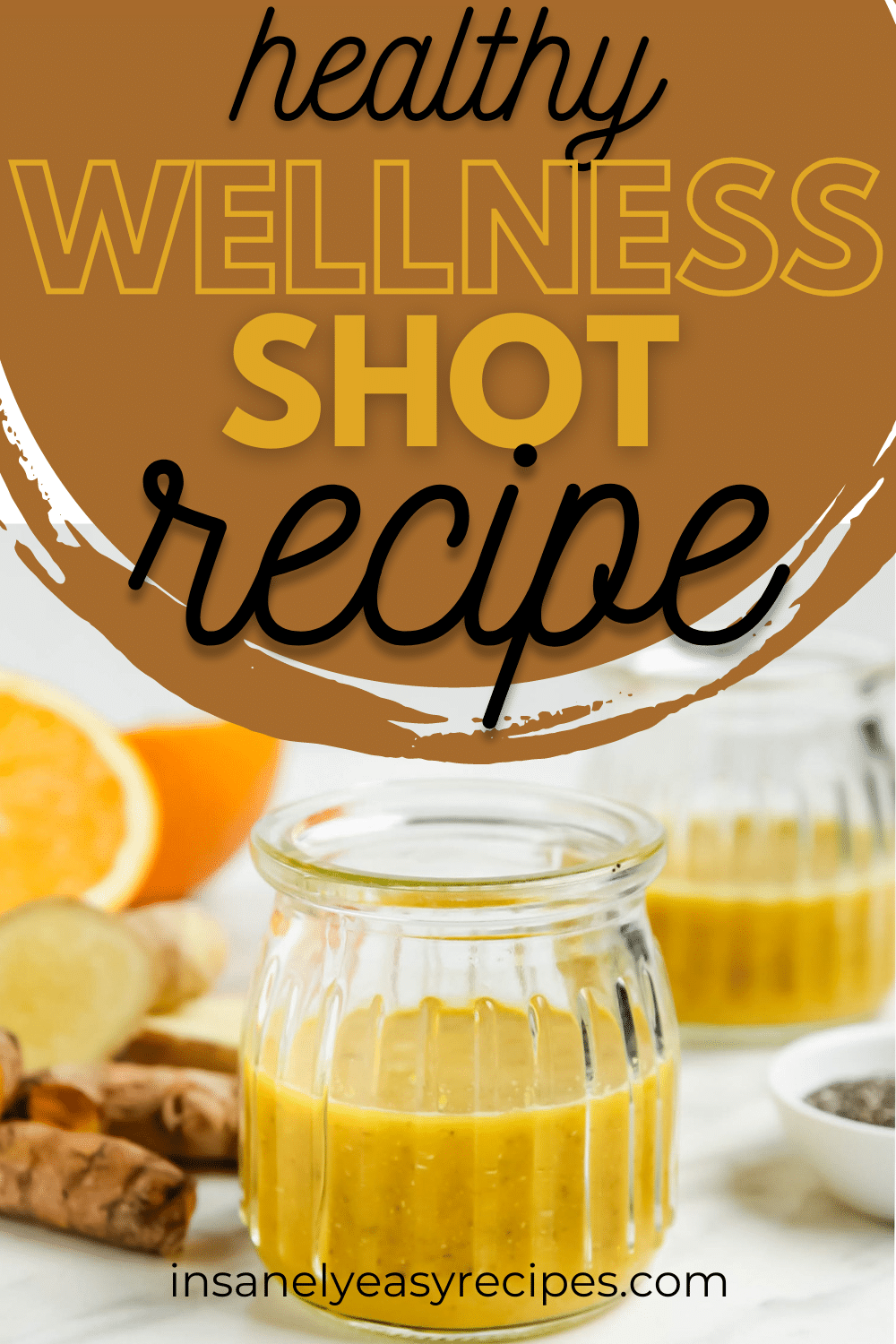 Pinterest photo for making a Wellness Shot at home. 