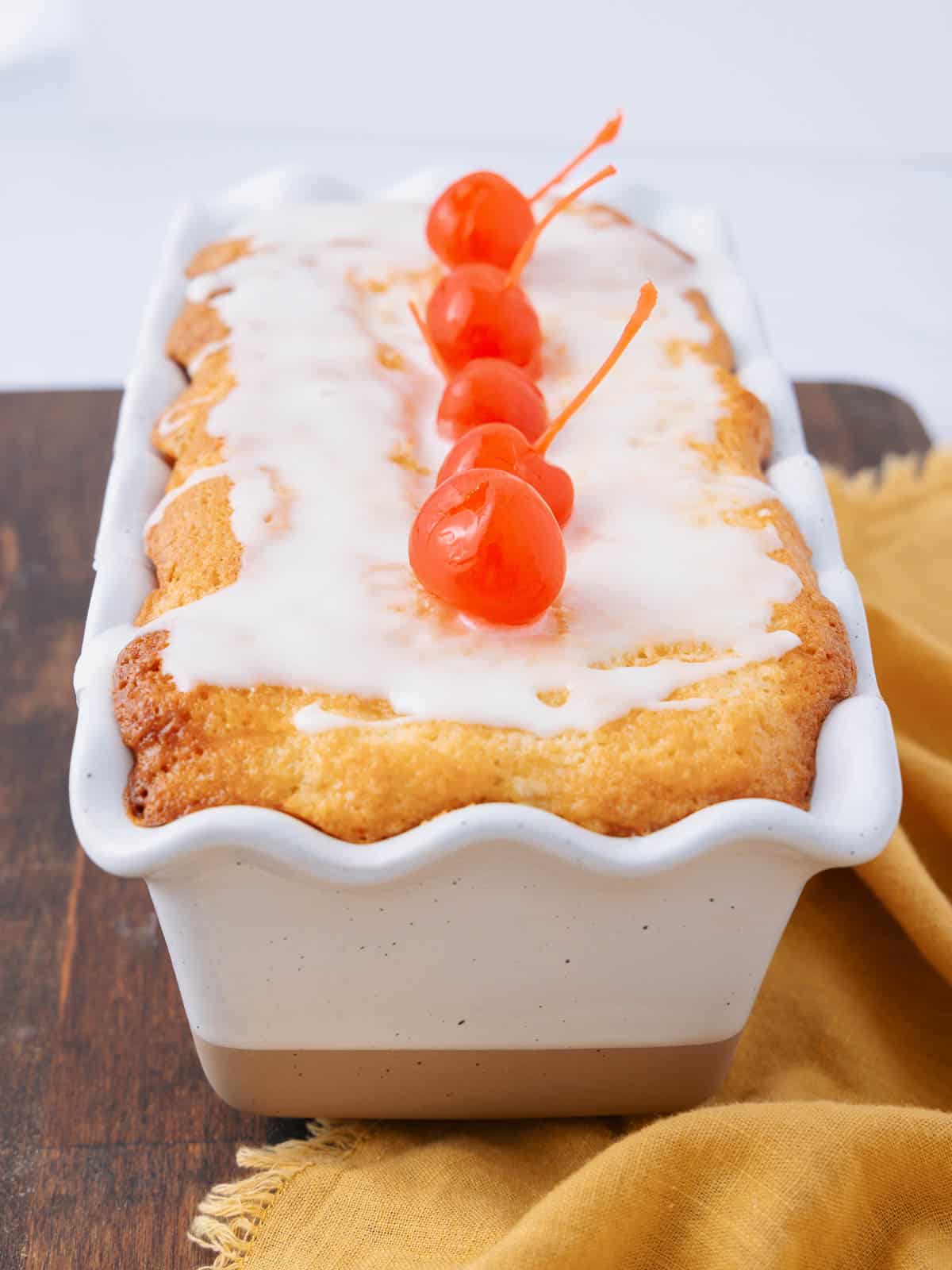 Moist Pineapple Bread with Glaze